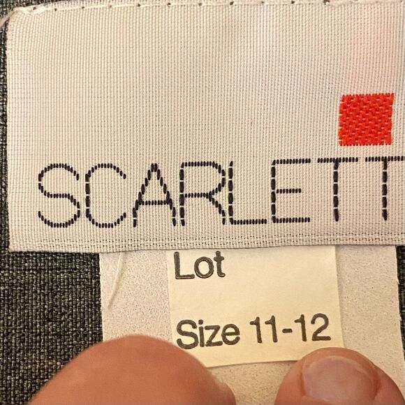 Scarlett 3 Button Gray Blazer Womens Size 11-12 Career Wear Notched Lapel - Picture 5 of 7